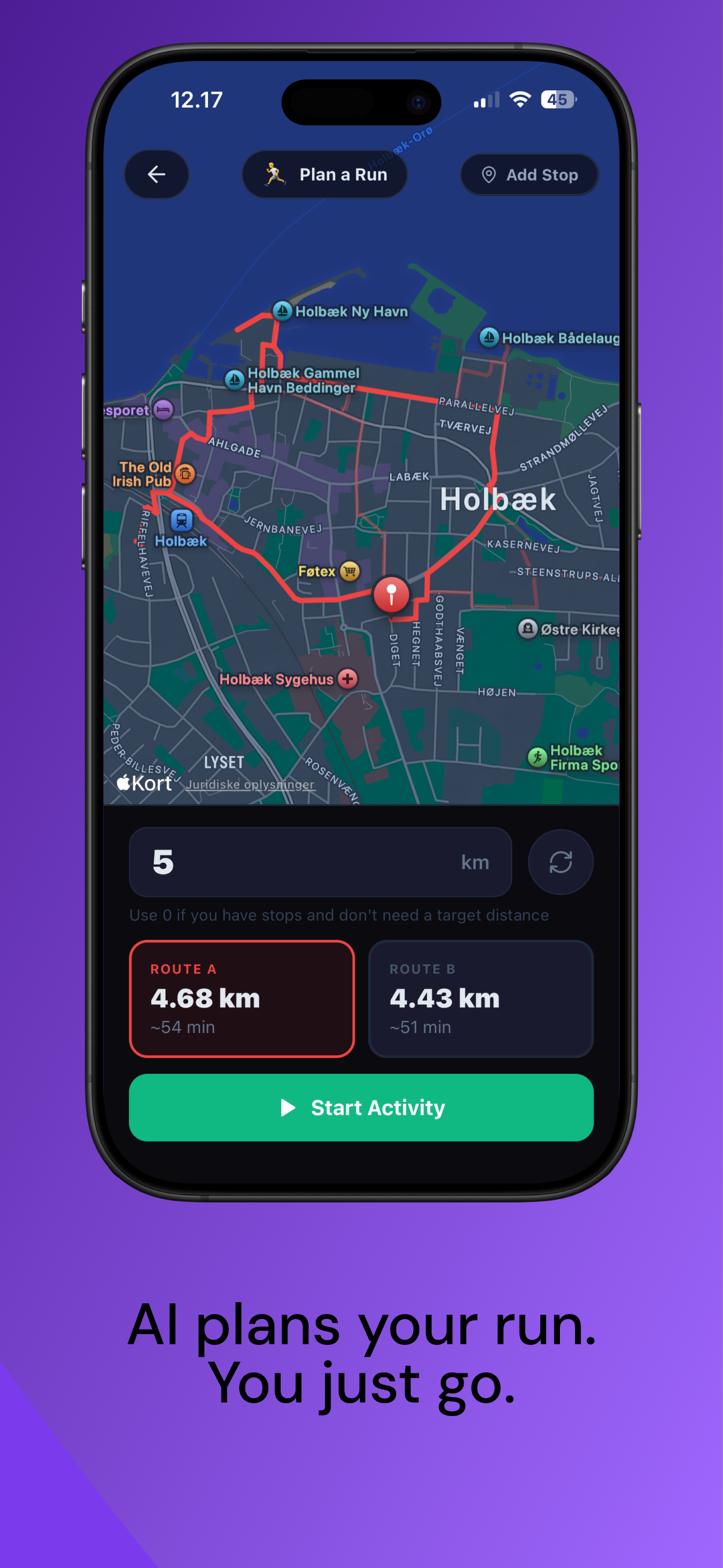 AI plans your run. You just go.