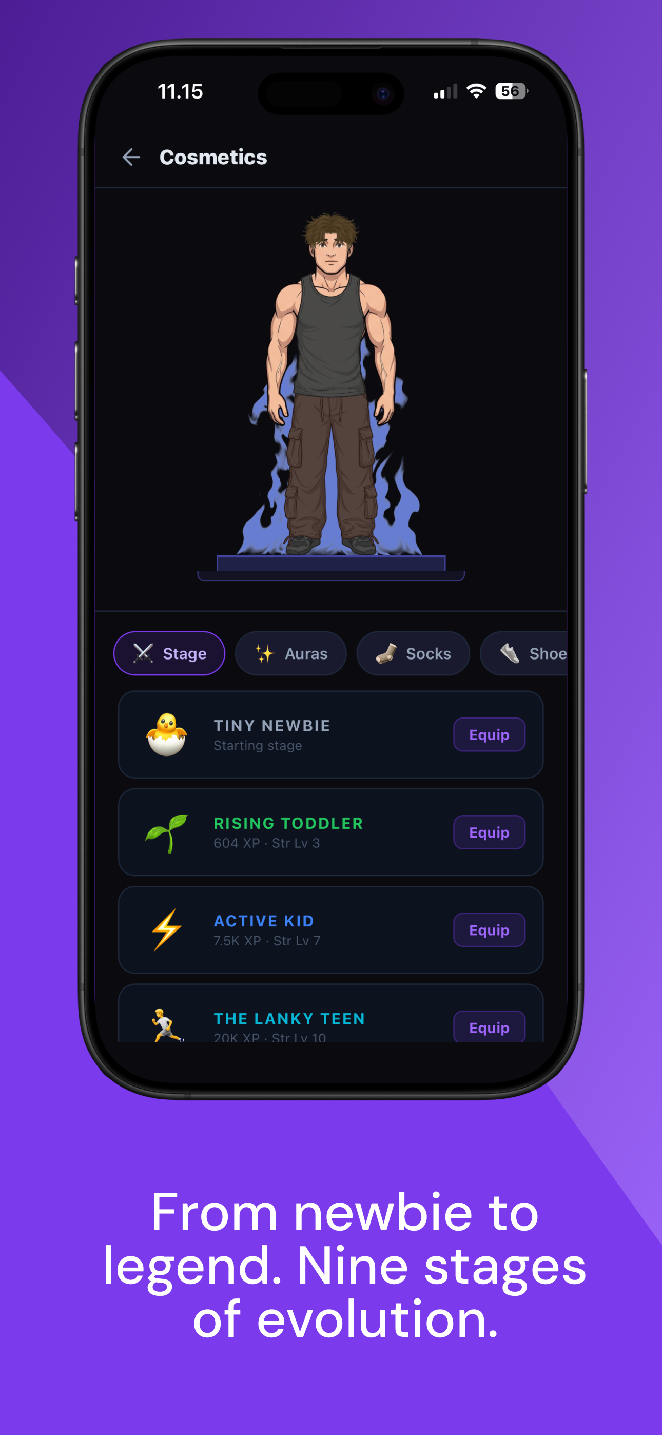 From newbie to legend &mdash; nine stages of evolution